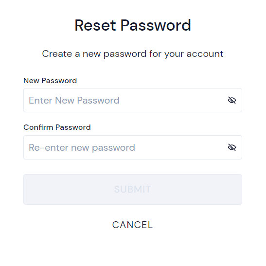 Reset Your Password