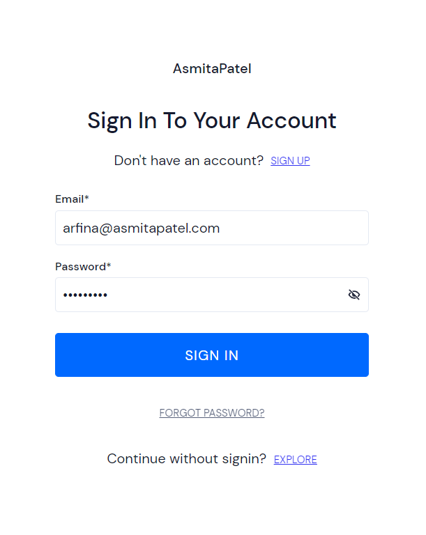 Student Login Button